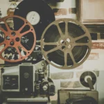 Old fashoined cinema projector